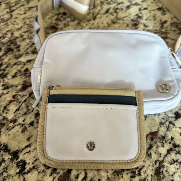 Lululemon Light blue and Tan Crossbody Bag with wallet. - Picture 3 of 4